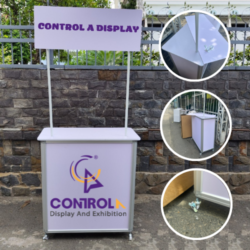 quầy nhôm có bánh xe