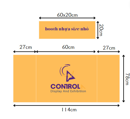 quay ban hang nhua mini