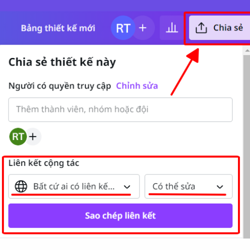 chia sẻ liên kết