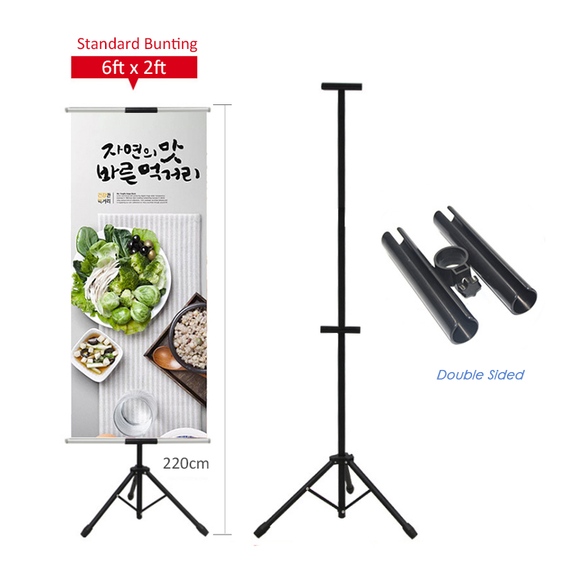 standee menu chữ thập điều chỉnh kích thước