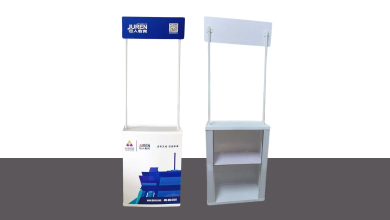 booth nhựa mini