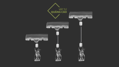 kẹp nhựa quảng cáo