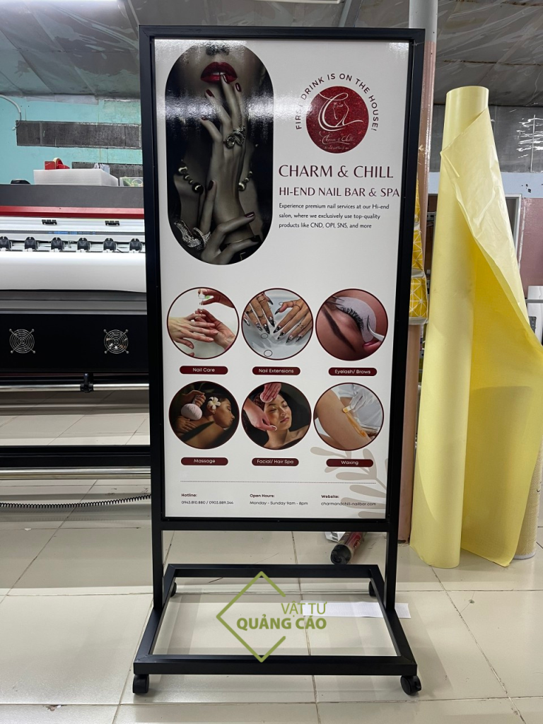 menu chan sat co banh xe