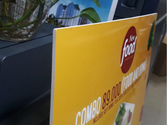 decal cán bồi formex chất liệu