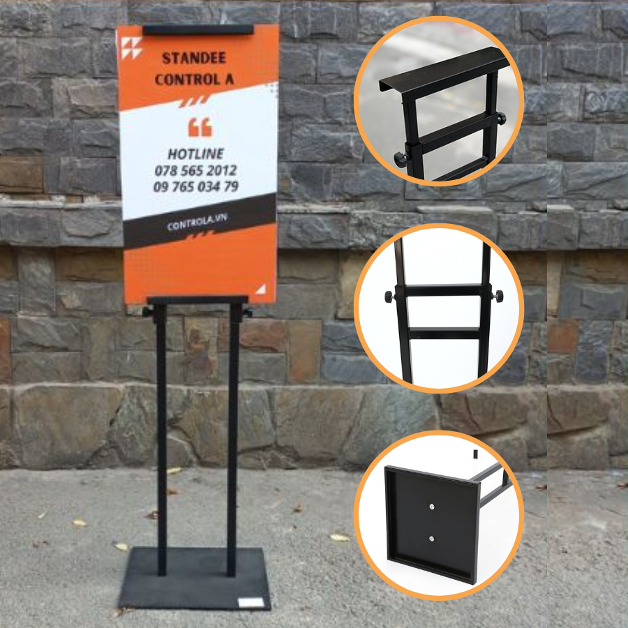 standee chữ h quảng cáo quán ăn