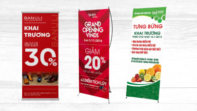 avt standee khai trương