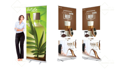 avt standee cuốn nhôm tốt