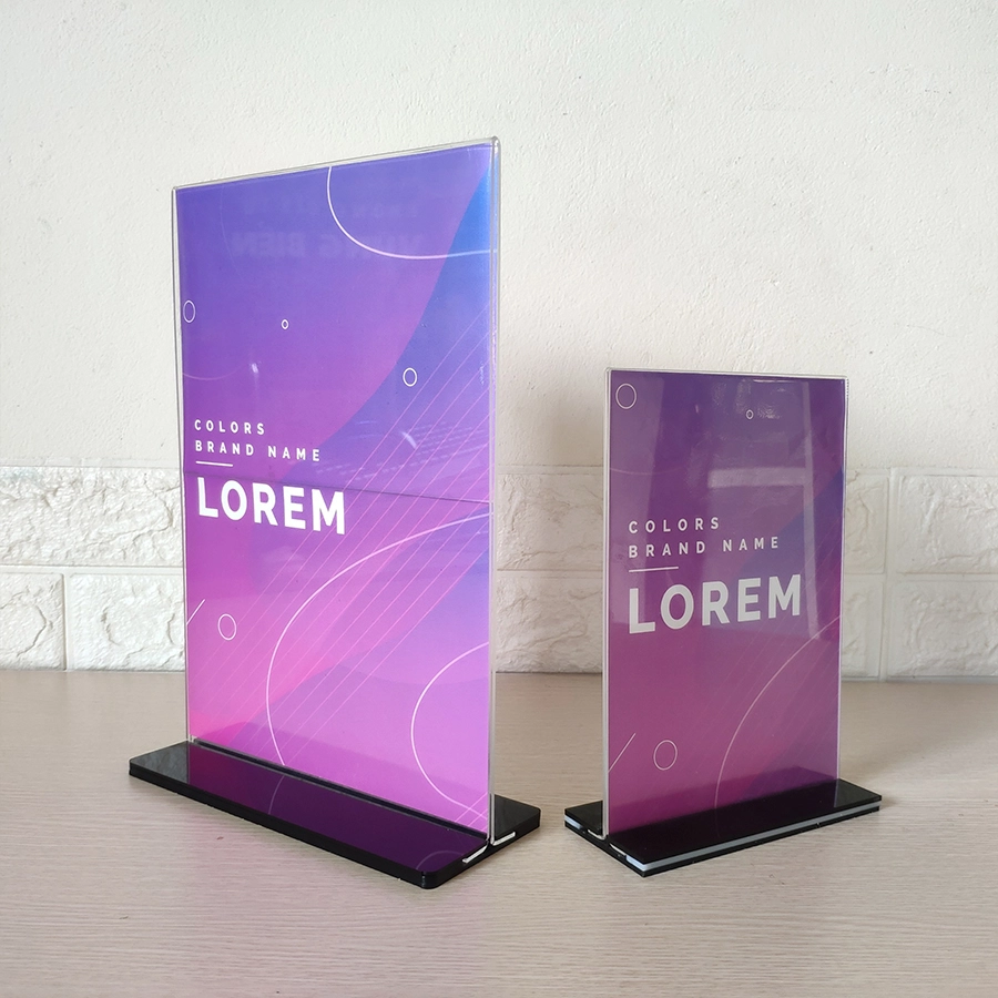 menu để bàn mica 