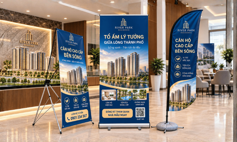 standee bất động sản chuyên nghiệp